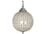 Cognac Pewter Crystal Ball Chandelier - 3 Sizes